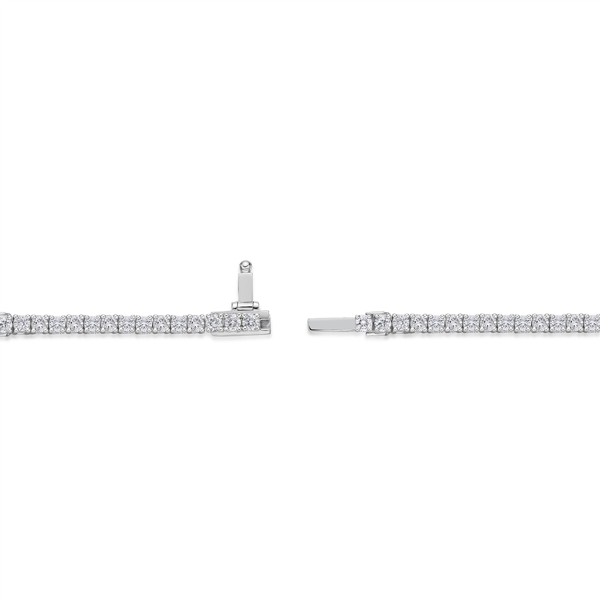 Memoire Classic 4-Prong Diamond Line Bracelet