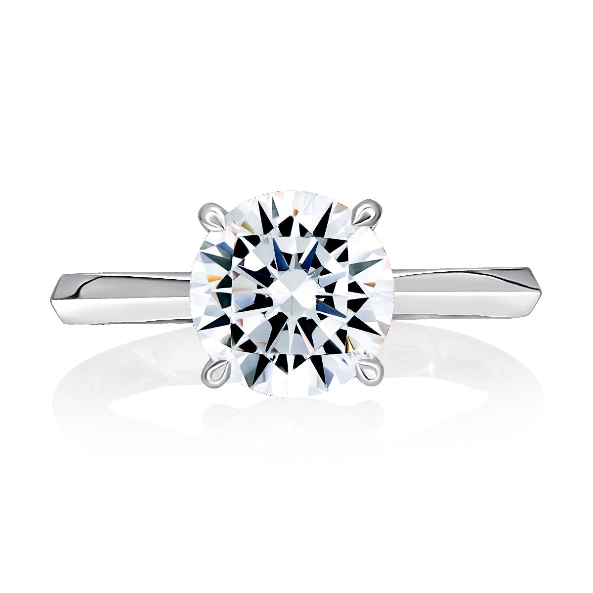 A. JAFFE Hidden Halo Diamond Engagement Ring Mounting
