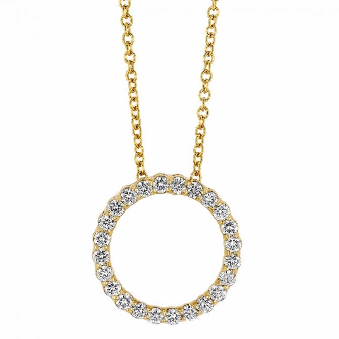 0.30 Carat Diamond Circle Pendant